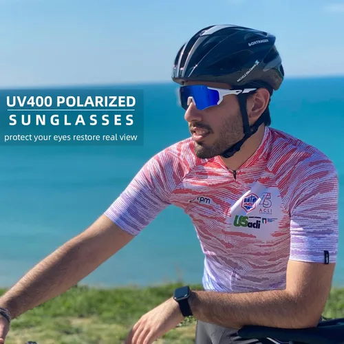 Vista 2 de ROCKBROS Polarized Sunglasses for Men Women UV400 Protection Cycling Bike Glasses TAC Lightweight Frame Driving Fishing