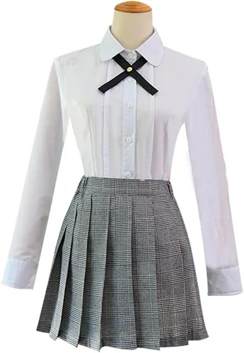 Vista 4 de Disfraz de anime Yumeko Jabami para niñas, uniforme escolar, conjunto completo para Halloween, fiestas
