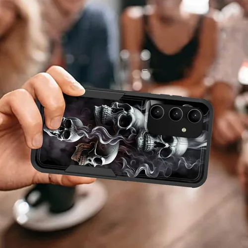 Vista 803 de Funda para Galaxy A14 5G, resistente de doble capa híbrida de policarbonato duro, goma suave, a prueba de golpes, funda protectora resistente