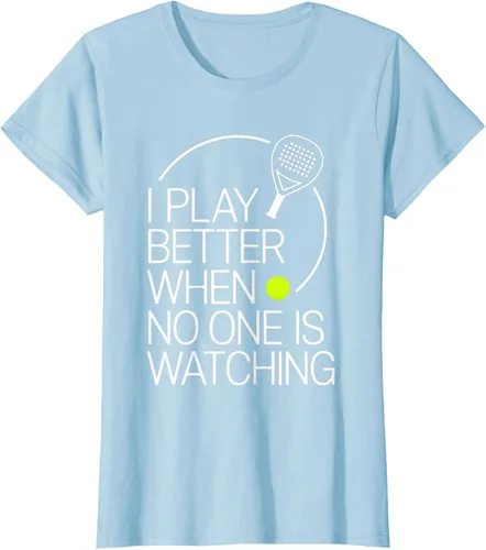 Vista 22 de Camiseta de tenis de pádel I Play Better When No One is Watching