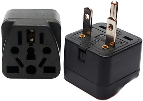 Vista 17 de Toptekits - Paquete de 2 adaptadores universales de enchufe de viaje, tipo B de EE. UU., convertidor de enchufe internacional a Estados Unidos Blanco