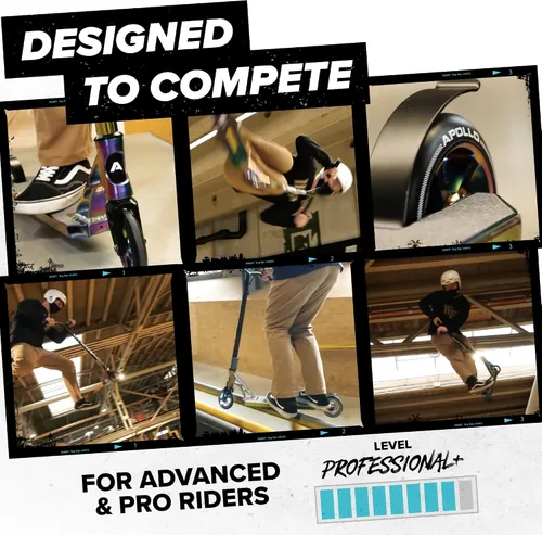 Vista 4 de APOLLO Genesis X Pro - Patinete de acrobacias de alta gama, scooter completo para pilotos avanzados y profesionales