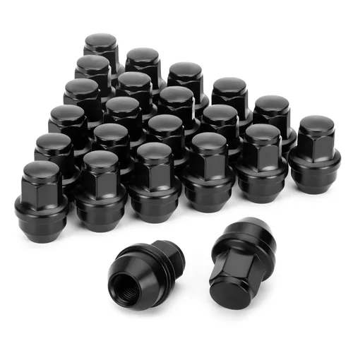Vista 10 de Tuercas de llanta OEM M14x1.5 para Ford Edge Mustang Explorer Maverick Negro