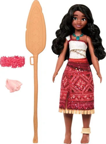 Vista 5 de Mattel Muñeca Disney Singing Moana 2, canta que estamos de vuelta en inglés