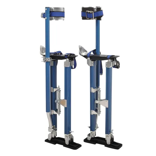 Vista 13 de Zancos para Paneles de Yeso de 15-23 Pulgadas de Altura Ajustable Elevadores Herramienta de Aluminio para Pintura Acabado Poda de Ramas Limpieza