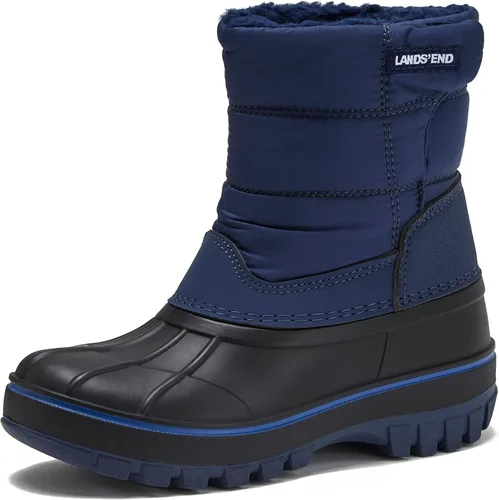 Vista 7 de Lands' End - Botas de nieve impermeables para niños - Botas de invierno aisladas con forro de vellón cálido para niños pequeños, niñas y niños