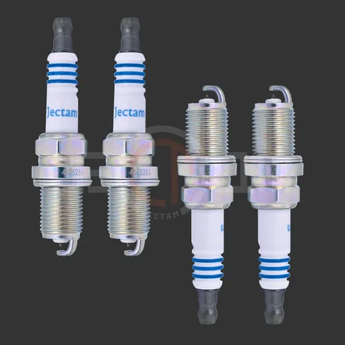 Vista 2 de Paquete de 4 bujías de repuesto para automóviles de iridio compatibles con BKR6EIX-11 ES300 GS300 IS300 RX300 RX330 Avalon Camry Highlander Sienna