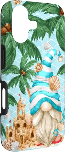 Vista 3 de Life is Better At The Beach for Summer Lover Funny Gnome Case for iPhone 17