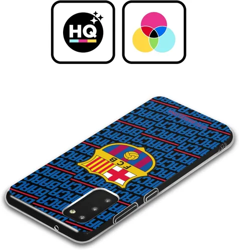 Vista 2 de Head Case Designs Funda de gel suave con licencia oficial del FC Barcelona Barca Crest Patterns compatible con Samsung Galaxy A12 (2020)