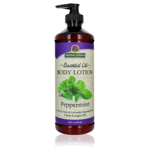 Vista 2 de Nature's Answer Loción corporal de aceite esencial puro coco vainilla, 16 onzas