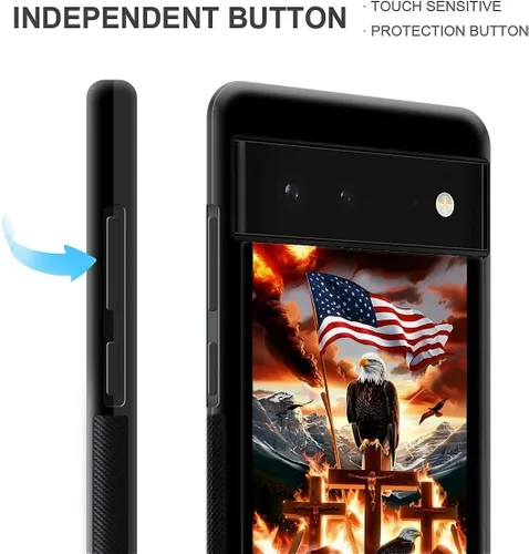 Vista 1144 de Compatible con Google Pixel 4A 5G Mobile Case Creative Acrylic Panel trasero Silicona Protección Grip especialmente diseñado para Google Pixel 4A 5G