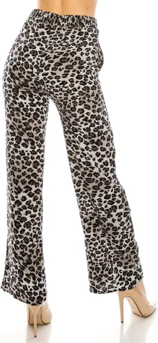 Vista 30 de Pantalones Palazzo para mujer, pantalones culottes sólidos y a rayas