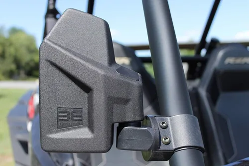 Vista 6 de UTV Kit de espejo retrovisor lateral (paquete de 2) – Compatible con barra redonda de jaula enrollable de 1.6 a 2 pulgadas – Se rompe y ajustable