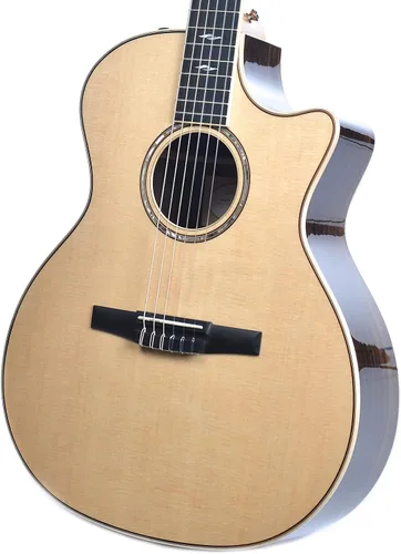 Vista 2 de Taylor 814ce-N Grand Auditorium Cutaway - Cuerda de nailon con tapa de abeto natural Sitka