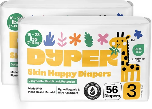 Vista 9 de DYPER - Paquete de 2 pañales para bebé, talla 5 (40 unidades) <27 libras a