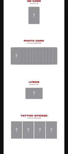 Vista 7 de TIOT Enmarca el plano: Prelude to Posibilidades Contenido del álbum PRE DEBUT+Photocard+Pegatina+etc+Seguimiento sellado