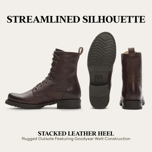 Vista 6 de Frye Botas de combate Veronica para mujer