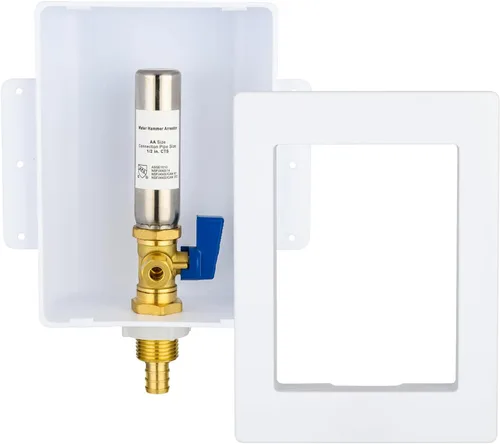 Vista 9 de Caja de salida para máquina de hielo con pararrayos de martillo de agua de acero inoxidable, entrada de sudor de 1/2 pulgada (MIP) y conexión