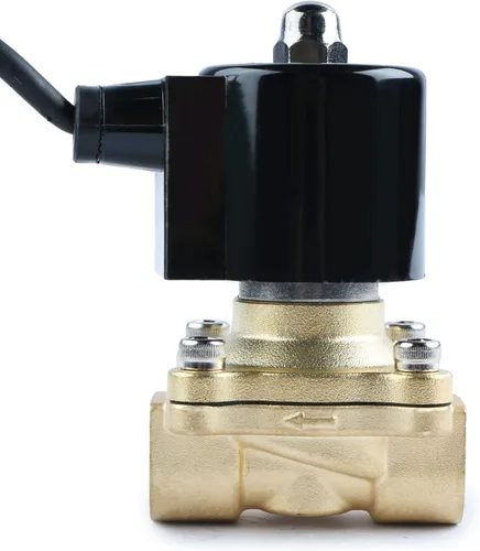 Vista 4 de U.S. Solid 1/2" válvula electromagnética eléctrica de latón subacuática 110V CA normalmente cerrada VITON IP67 aire no potable aceite de agua