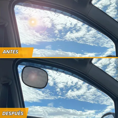 Vista 6 de EcoNour Parasol Adhesivo Estático Miniatura para Parabrisas del Coche (Paquete de 2) Parasol Adhesivo Estático para Parabrisas para Bloquear