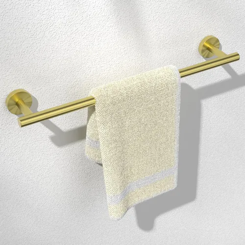 Vista 18 de HITSLAM Toallero negro mate de 19.8 pulgadas para baño, toallero de baño de acero inoxidable SUS304 montado en la pared, moderno soporte de toalla
