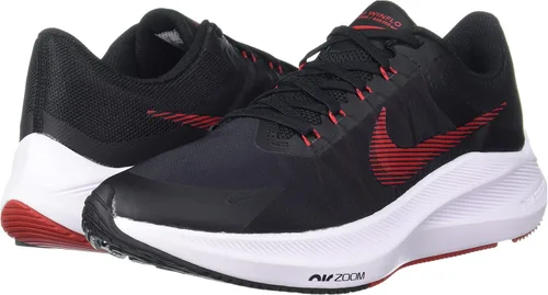 Vista 3 de Nike Air Zoom Winflo 8 para hombre, negrorojogris, Negro, Rojo