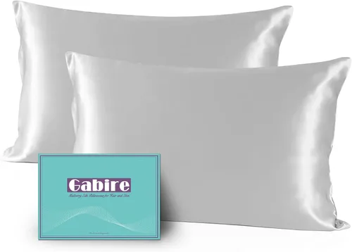 Vista 19 de Gabire Funda de almohada de seda de morera para cabello y piel, evita el acné, fundas de almohada de seda real de ambos lados, funda de almohada