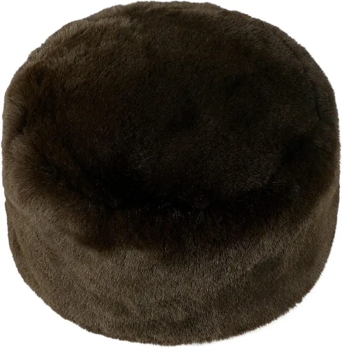 Vista 5 de Sombrero ruso de piel sintética esponjosa para hombres, mujeres y ancianos, cosaco clásico de invierno, grueso, resistente al viento, para camping