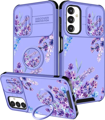 Vista 104 de Funda 2 en 1 para Samsung Galaxy S23 Ultra Flamingo para mujeres y niñas, diseño femenino de flamencos con cubierta deslizante para cámara y soporte