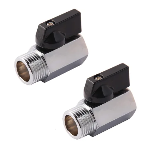 Vista 8 de Válvula de bola de latón mini NPT hembra x macho de 1/2