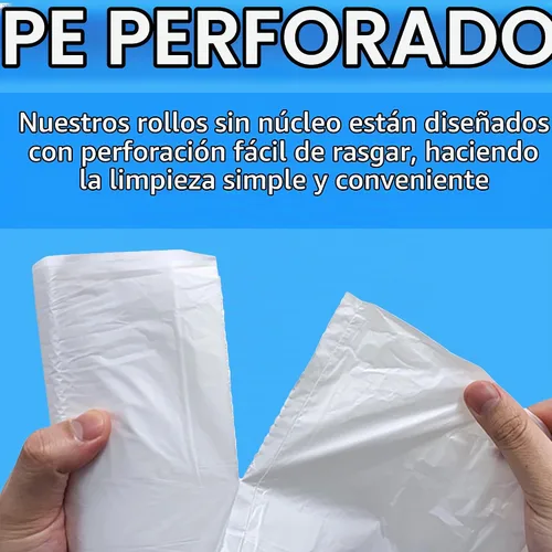 Vista 5 de Reli. Bolsas de basura de 13 galones 250 bolsas Transparentes Forros de cocina altos