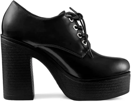 Vista 6 de Allegra K Botines de tacón alto y grueso para mujer