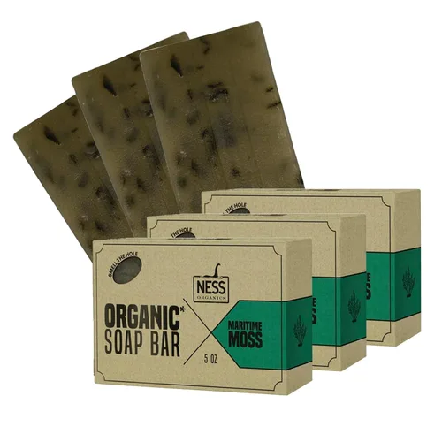Vista 13 de Ness - Barra de jabón para hombre, aroma a lavanda, jabón natural para hombres, jabón en barra para hombre con ingredientes orgánicos y aceites