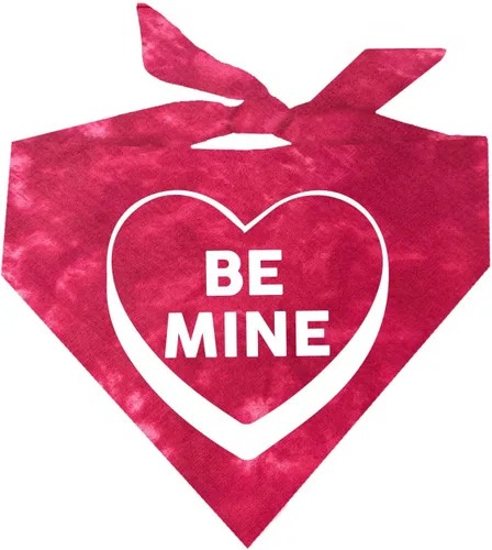 Vista 12 de Be Mine - Bandana de corazón para perro 100% algodón triángulo ajustable Fabricado en Estados Unidos Día de San Valentín Amor y corazones