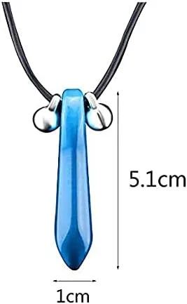 Vista 2 de Nuevo Tsunade Blue Charms Collar Colgante Halskette Anime Cosplay Accesorios