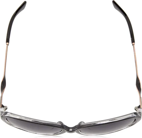 Vista 4 de U.S. Polo Assn. Pa5048 - Lentes de sol con diseño de mariposa y protección UV para mujer. Regalos clásicos para ella, 2.559in, Negro y vidrio Humo