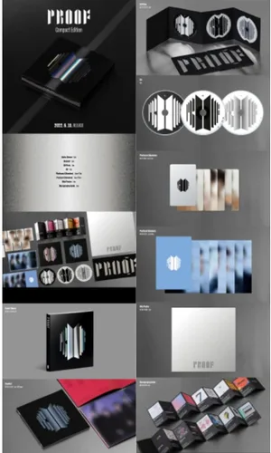 Vista 4 de Weverse Compra [Set] Álbum de antología BTS - Prueba estándar + edición compacta