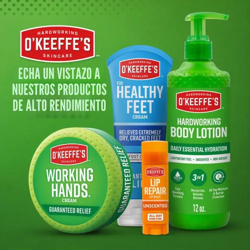 Vista 8 de O'Keeffe's Working Hands - Crema de manos para sequedad extrema - Tarro de 6.8 oz tamaño ahorro (paquete de 2) - Cuidado reparador para manos