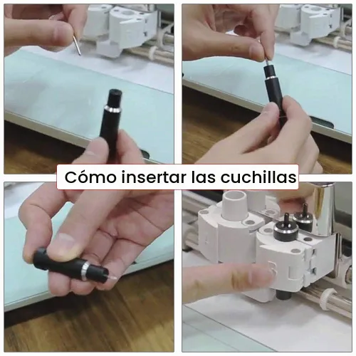 Vista 4 de 60 cuchillas de repuesto para Explore Air/Air 2 Maker Expression, incluye 30 cuchillas estándar de 45°, 20 cuchillas de corte profundo de 60° y 10
