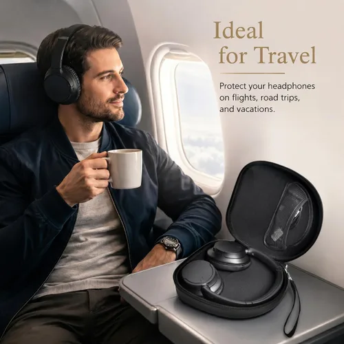Vista 8 de Funda de auriculares para Sony WH-CH720N WH-CH520 WH-1000XM4 para Soundcore Q20i Q20 Q30 para auriculares JBL Tune 720BT 510BT con cancelación