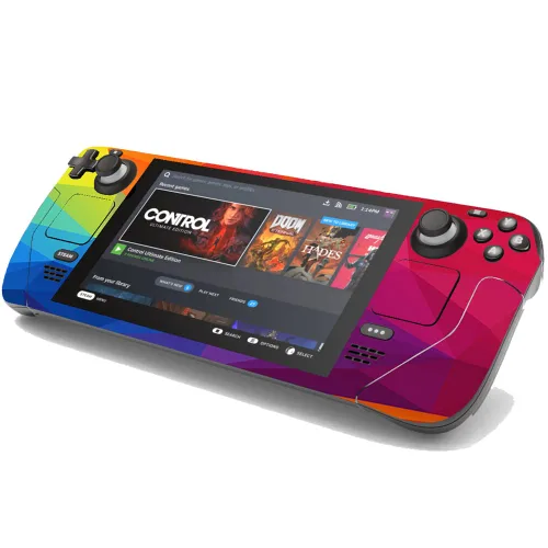 Vista 2 de VEUENNS Full Set Games Decal Skin for Steam Deck console handheld gaming pc,Specially designed vinyl applique skin to Full steam deck