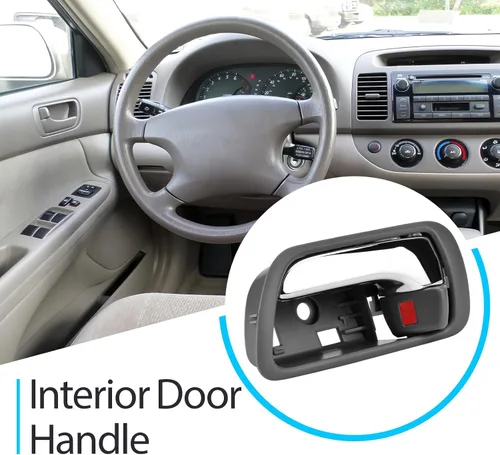Vista 4 de Manijas de puerta interiores compatibles con Toyota Camry 2002-2006 Reemplazan 6920633040 69206AA021B2, delantera y trasera interior izquierdo