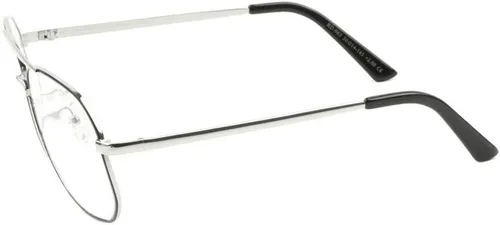 Vista 3 de Gafas de lectura para lectores de aviador de lujo clásicas cuadradas