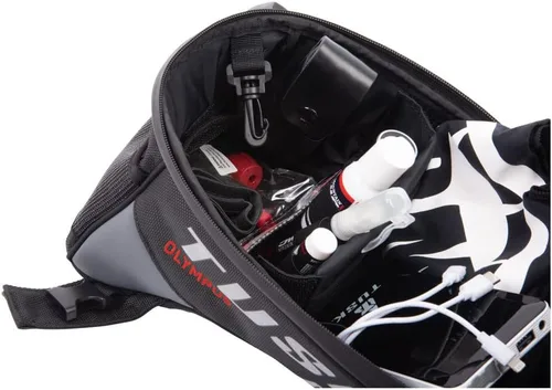 Vista 6 de TUSK Olympus - Bolsa para tanque (grande), color negro y gris para TRIUMPH Tiger 800 2011-2015