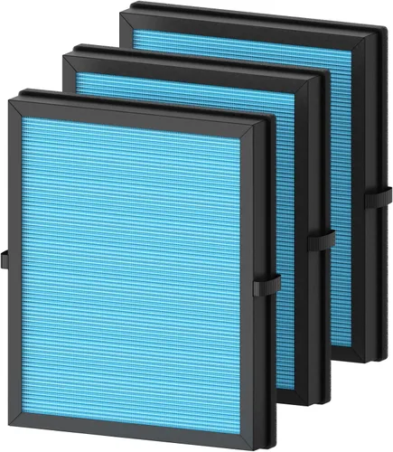 Vista 11 de Paquete de 2 filtros de aire MK04 de repuesto para purificador de aire Aroeve MK04/MG04JH - Filtro H13 HEPA verdadero 4 en 1 para polen, caspa