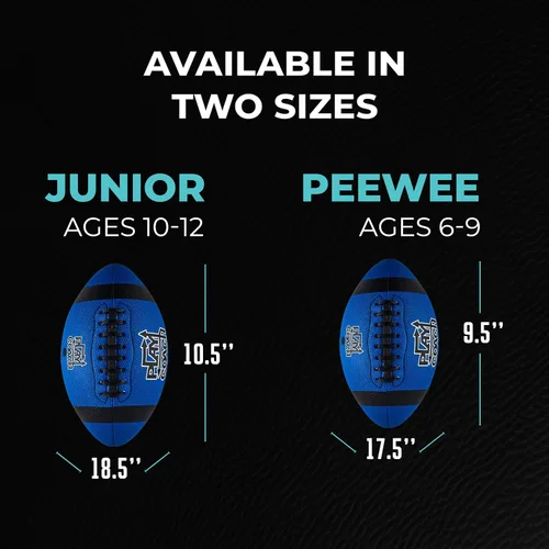 Vista 5 de PlayCoach Fútbol Juvenil en Tallas Junior y Peewee con 10 Rutas Básicas de Pase para Niños de 6 a 12 años - Aprobado por Drew Brees, Fútbol de Cuero