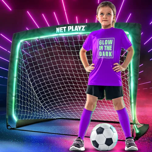 Vista 8 de NET Playz Soccer Goals Soccer Net - Kids Pop-up Football Goals for Backyard Practice & Training, Portable 4' x 3', Black