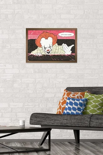 Vista 2 de Trends International IT - Póster de pared con texto en inglés "Let's Versión con marco de bronce