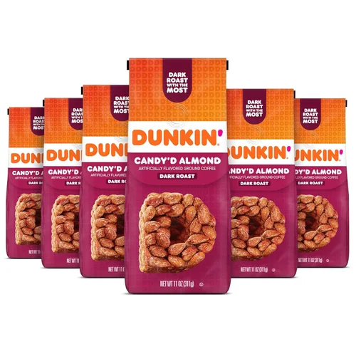Vista 24 de Dunkin' S'mores - Café molido saborizado, 11 onzas (paquete de 6)