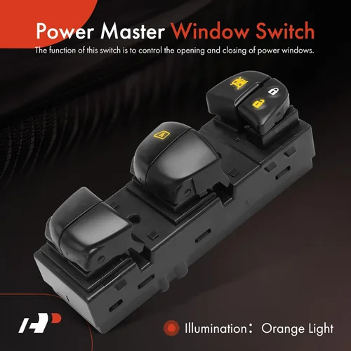 Vista 3 de A-Premium Interruptor de elevalunas maestro del lado del conductor compatible con Nissan Altima 2013-2018, Pathfinder Rogue Sentra Juke 2013-2020